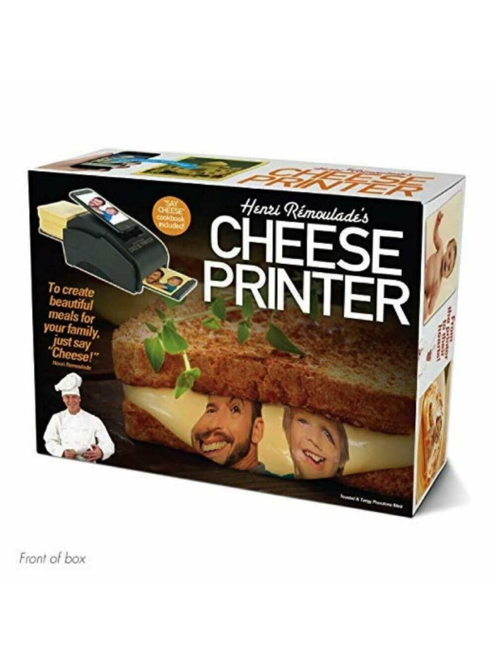 Prank Gift Box Cheese Printer Wrap Small Real Funny Henri Joke Fake Gag Card